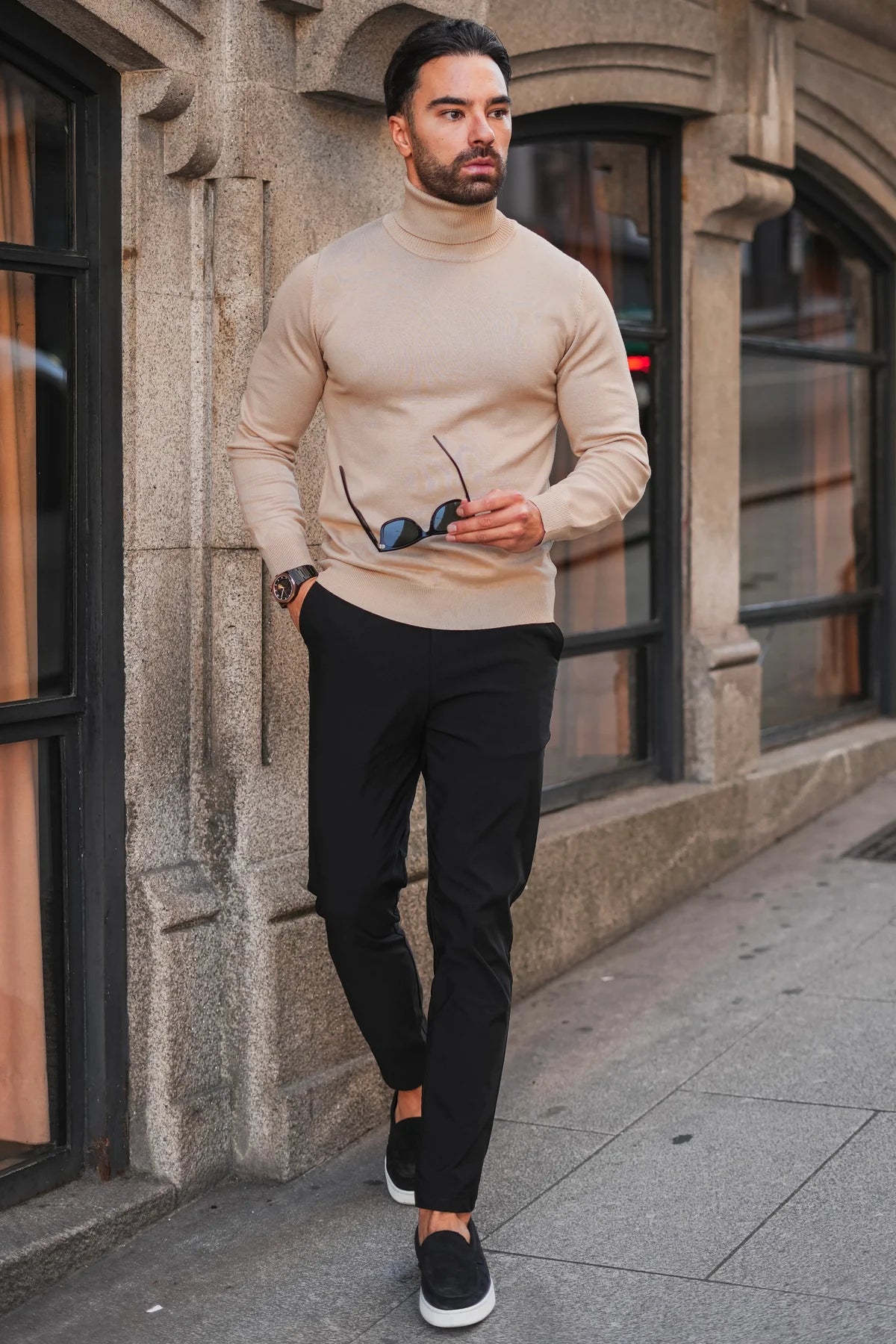 TURTLENECK KNITTED - BEIGE